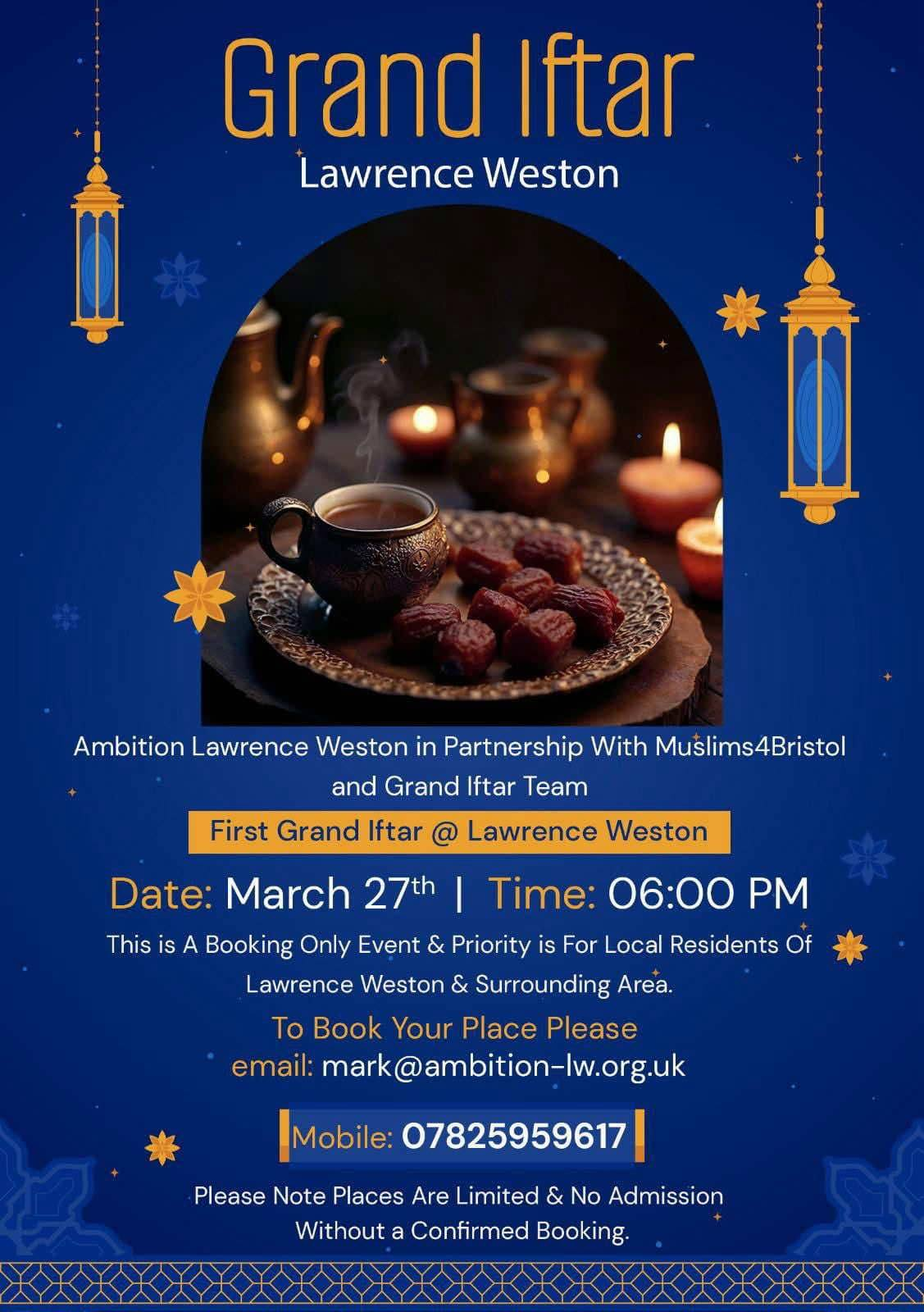 First grand iftar in Lawrence Weston